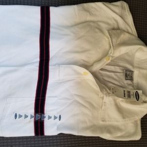 Old Navy White polo shirt